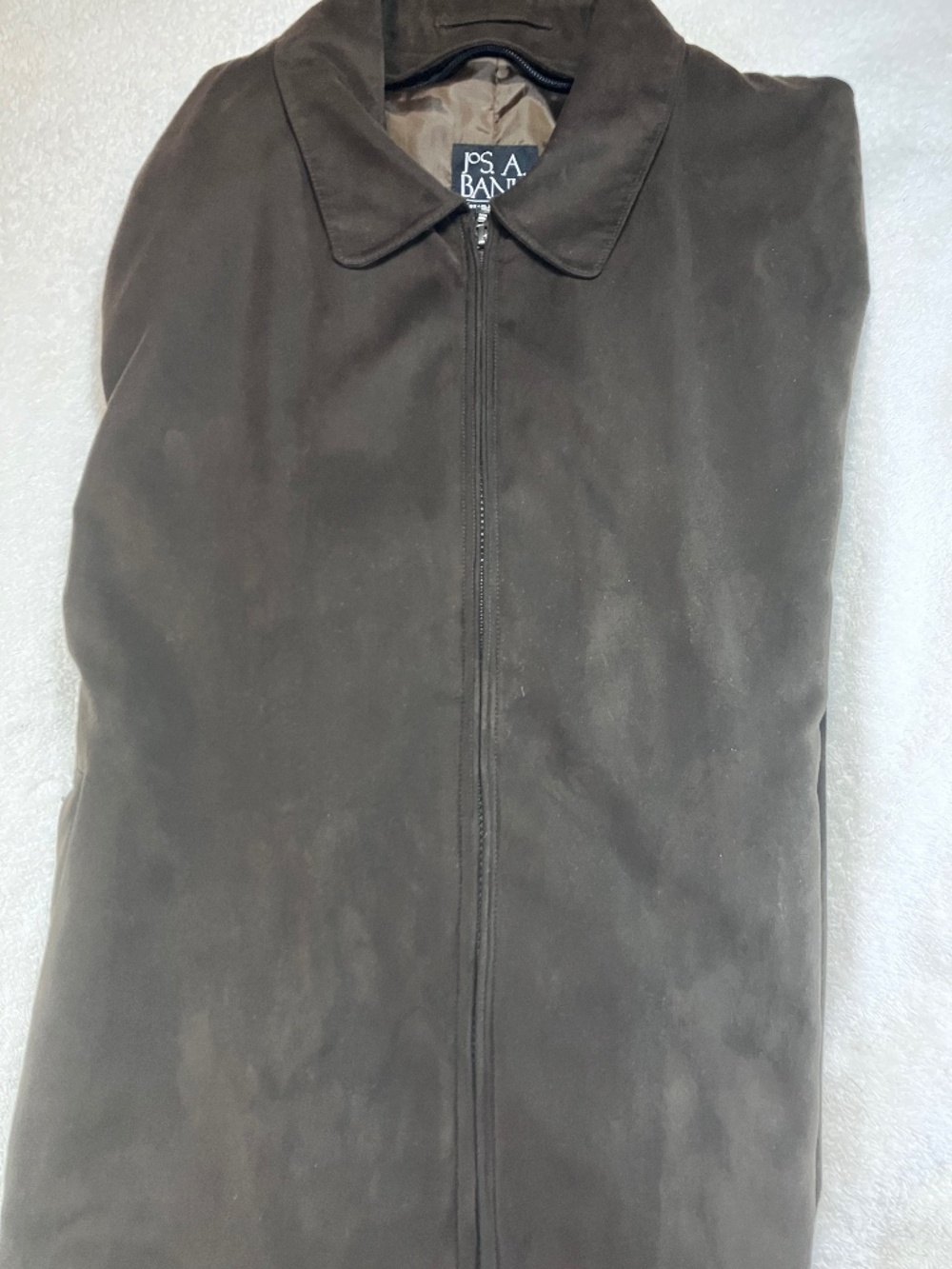 Vintage "King of Cool" Jos A Bank Men's Harrington 3 Season Brown Size XL Jacket